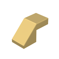 Слоуп 2x1 (виріз 2/3 знизу) - Metallic Gold