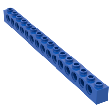 Технік брік 1x16 - Blue