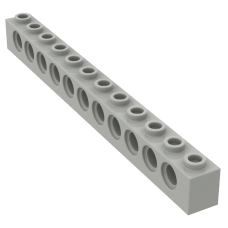 Технік брік 1x12 - Light Gray