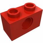 Технік брік 1x2 - Red