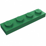 Плейт 1x4 - Green