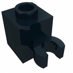 Брік модифік. 1x1, кліп-вертикальний - Black