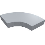 Тайл 2x2, закруглений (четвертина) - Light Bluish Gray