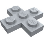 Плейт 3x3, хрест - Light Bluish Gray