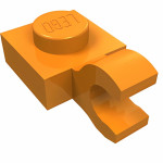 Плейт 1x1, горизонт. кліп (O) - Orange