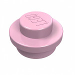 Плейт круглий 1x1  - Bright Pink
