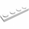Плейт 1x4 - White