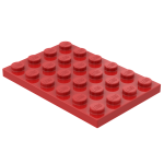 Плейт 4x6 - Red