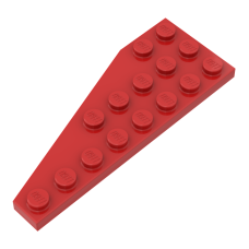 Плейт клиноподібний 8x3 (правий) - Red