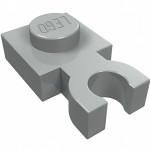 Плейт 1x1, вертикал. кліп (U) - Light Gray