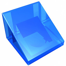 Слоуп 1x1 2/3 - Trans-Dark Blue