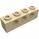 Технік брік 1x4 - Tan