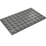 Плейт 6x10 - Dark Bluish Gray