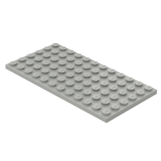 Плейт 6x12 - Light Gray