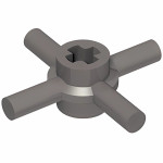 Конектор під вісь з 4 барами - Dark Bluish Gray