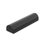 Слоуп закруглений 1x4 2/3 - Black