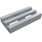 Тайл 1x2, решітка - Light Bluish Gray