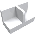 Панель 1x2x1 (розділювач по центру) - White