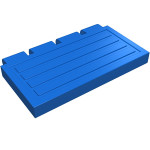 Панель 2x4 з шарніром (4 пальці) - Blue