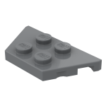 Плейт клиноподібний 2x4 (скошений) - Dark Bluish Gray