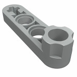 Ліфтарм тонкий - 1x4 модифікований - Light Gray