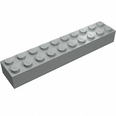 Брік 2x10 - Light Gray