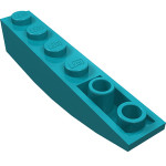 Слоуп закруглений 6x1, зворотній - Dark Turquoise