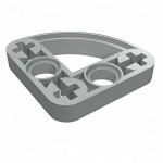 Ліфтарм тонкий - 3x3 чверть кола - Light Gray