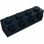 Брік модифік. 1x4, з 4 пінами збоку - Black