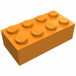 Брік 2x4 - Orange