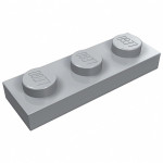 Плейт 1x3 - Light Bluish Gray