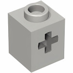 Технік брік 1x1 (під вісь) - Light Bluish Gray