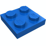 Плейт 2x2 - Blue