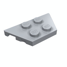 Плейт клиноподібний 2x4 (скошений) - Light Bluish Gray