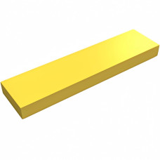 Тайл 1x4, прямокутник - Yellow