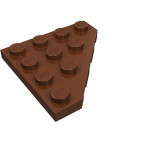 Плейт клиноподібний 4x4, скошений - Reddish Brown