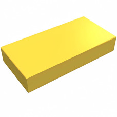 Тайл 1x2, прямокутник - Yellow