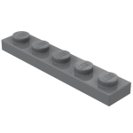 Плейт 1x5 - Dark Bluish Gray