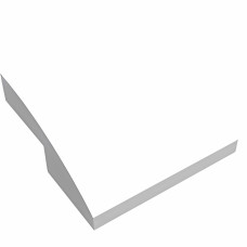 Слоуп закруглений 2x2x2/3 - White