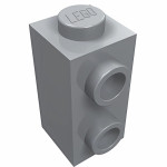 Брік модифік. 1x1x1 2/3, 2 стади збоку - Light Bluish Gray
