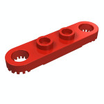 Технік плейт 1x4 з зубчиками - Red