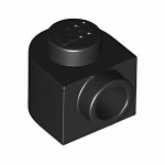 Брік модифік. 1x1, 2/3 - закруглений - Black
