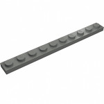 Плейт 1x10 - Dark Bluish Gray
