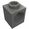 Технік брік 1x1 - Dark Bluish Gray