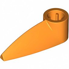 Технік зуб 1x3, від вісь - Orange
