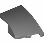 Слоуп закруглений 3x2, скошений (правий) - Dark Bluish Gray