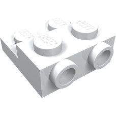 Плейт 2x2 на 2/3 зі стадами збоку - White