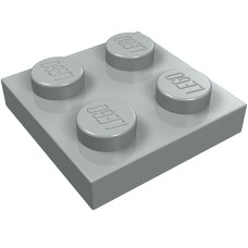 Плейт 2x2 - Light Gray
