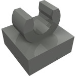 Тайл 1x1, з кліпсою - Dark Bluish Gray