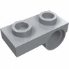 Плейт 1x2, під пін знизу - Light Bluish Gray